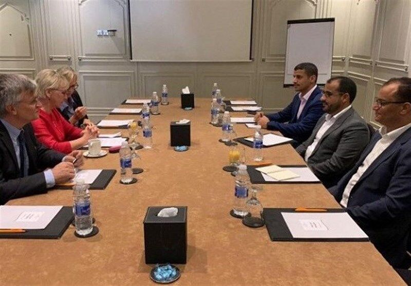 دیدار هیئت انصارالله و وزیر خارجه سوئد در عمان