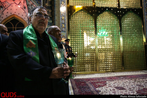 آئین خطبه خوانی شب عاشورا در حرم مطهر رضوی