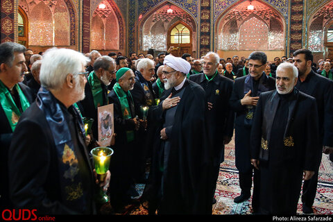 آئین خطبه خوانی شب عاشورا در حرم مطهر رضوی