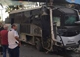 وقوع انفجار در مسیر اتوبوس نیروهای پلیس ترکیه + تصاویر
