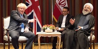 جانسون روحانی را خنداند و در امور داخلی ایران دخالت کرد