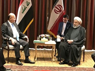 قول صالح به روحانی برای حل مشکل دسترسی زائران ایرانی به دینار عراق