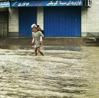 باران مدارس اهواز را به تعطیلی کشاند