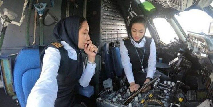 اولین پرواز رفت‌وبرگشت تهران مشهد با دو خلبان زن