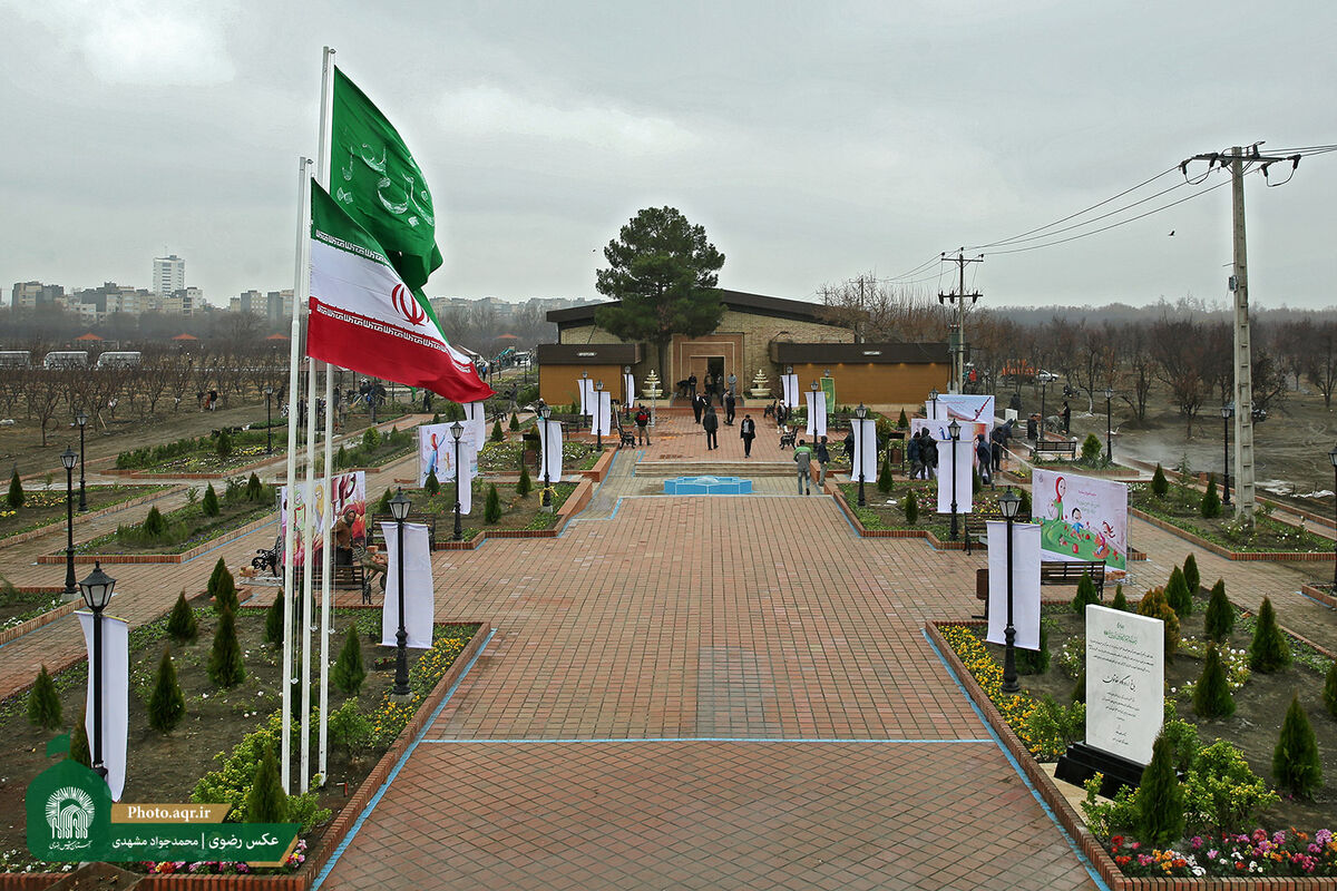 برپایی ایستگاه استقبال از زائران پیاده امام رضا(ع) در باغ اردوگاه خاتون