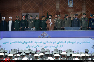 حضور فرمانده کل قوا در مراسم دانش‌آموختگی دانشجویان دانشگاه‌های افسری ارتش
