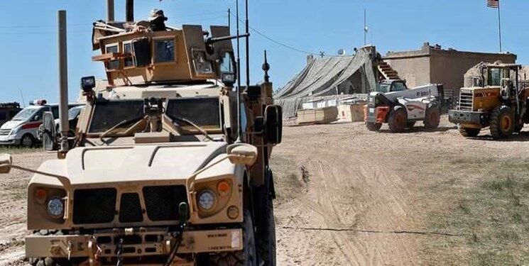 کاروان نظامی آمریکا در مسیر سوریه به عراق هدف حمله قرار گرفت

