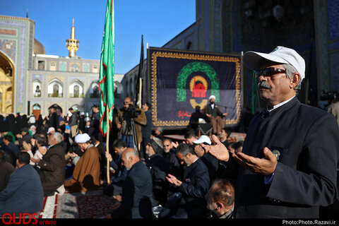 عزاداری خادمین حرم مطهر رضوی در روز شهادت امام عسکری علیه السلام