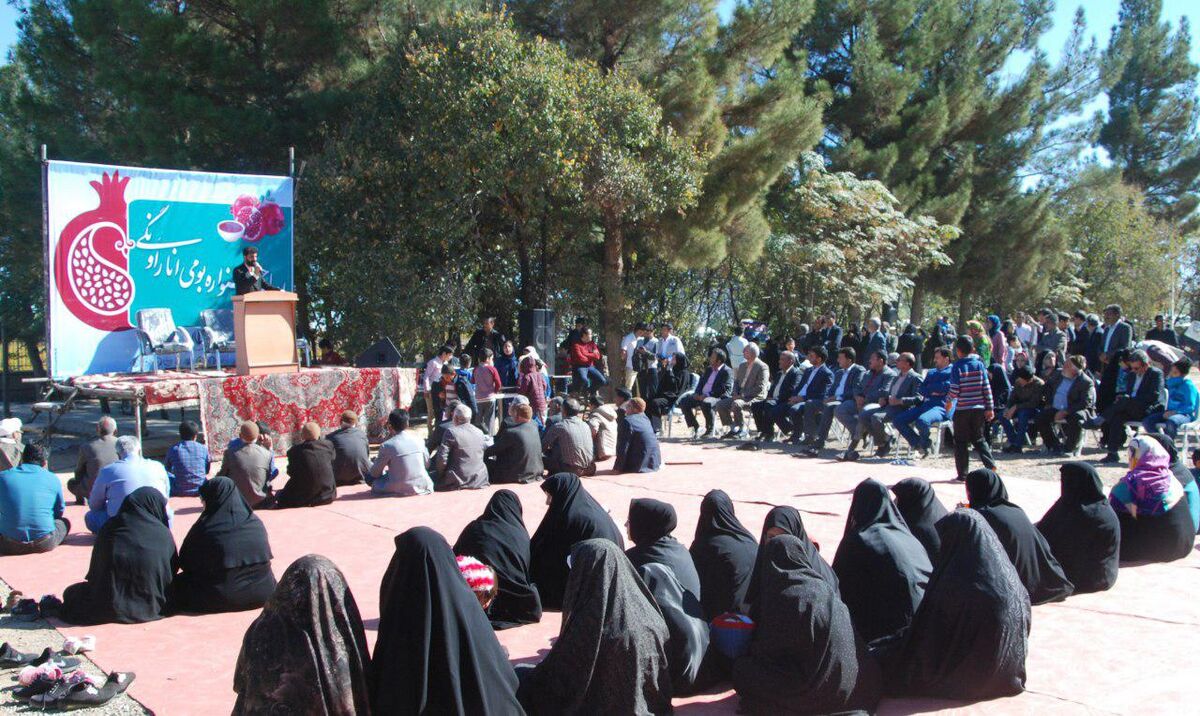 اولین جشنواره انار اونگی خلیل آباد در روستای میر آباد برگزار شد 
