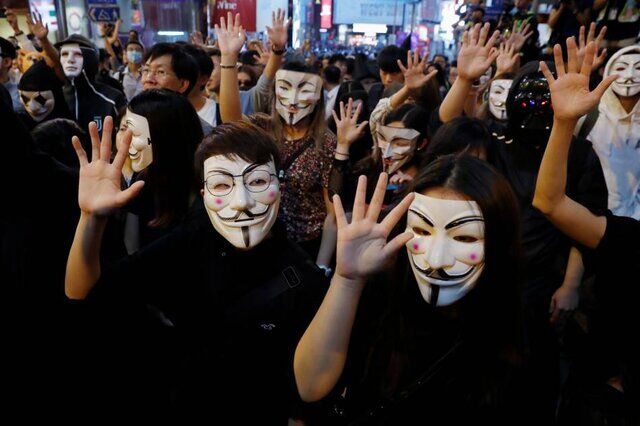واشنگتن: استفاده غیرموجه از زور در هنگ‌کنگ را محکوم می‌کنیم
