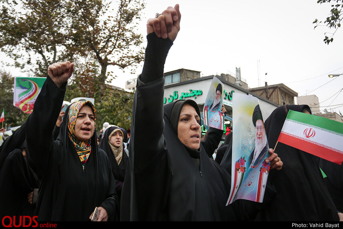 راهپیمایی انزجار مردم مشهد از آشوبگران
