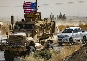 ورود کاروان اشغالگران آمریکایی به الحسکه در سوریه
