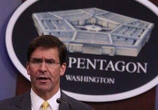  وزیر دفاع آمریکا: با توافق یا بدون توافق با طالبان نیروها در افغانستان را کاهش می‌دهیم
