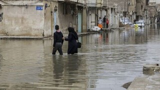 زیر آب رفتن خانه های مردم و زیرآبی شهرداری اهواز