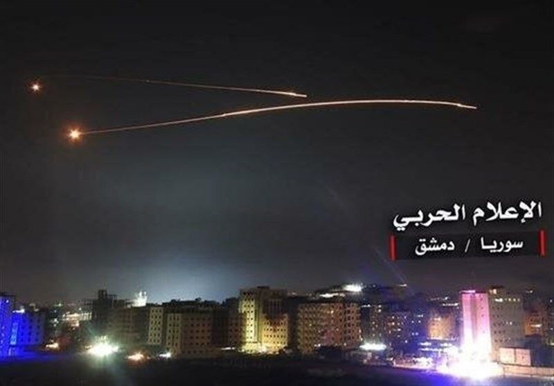  مقابله پدافند هوایی سوریه با حملات موشکی رژیم صهیونیستی
