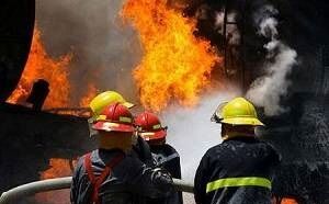 آتش سوزی در پاساژ خیام تهران
