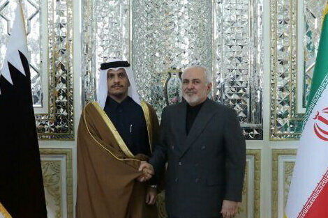 وزیر خارجه قطر در تهران با ظریف دیدار کرد