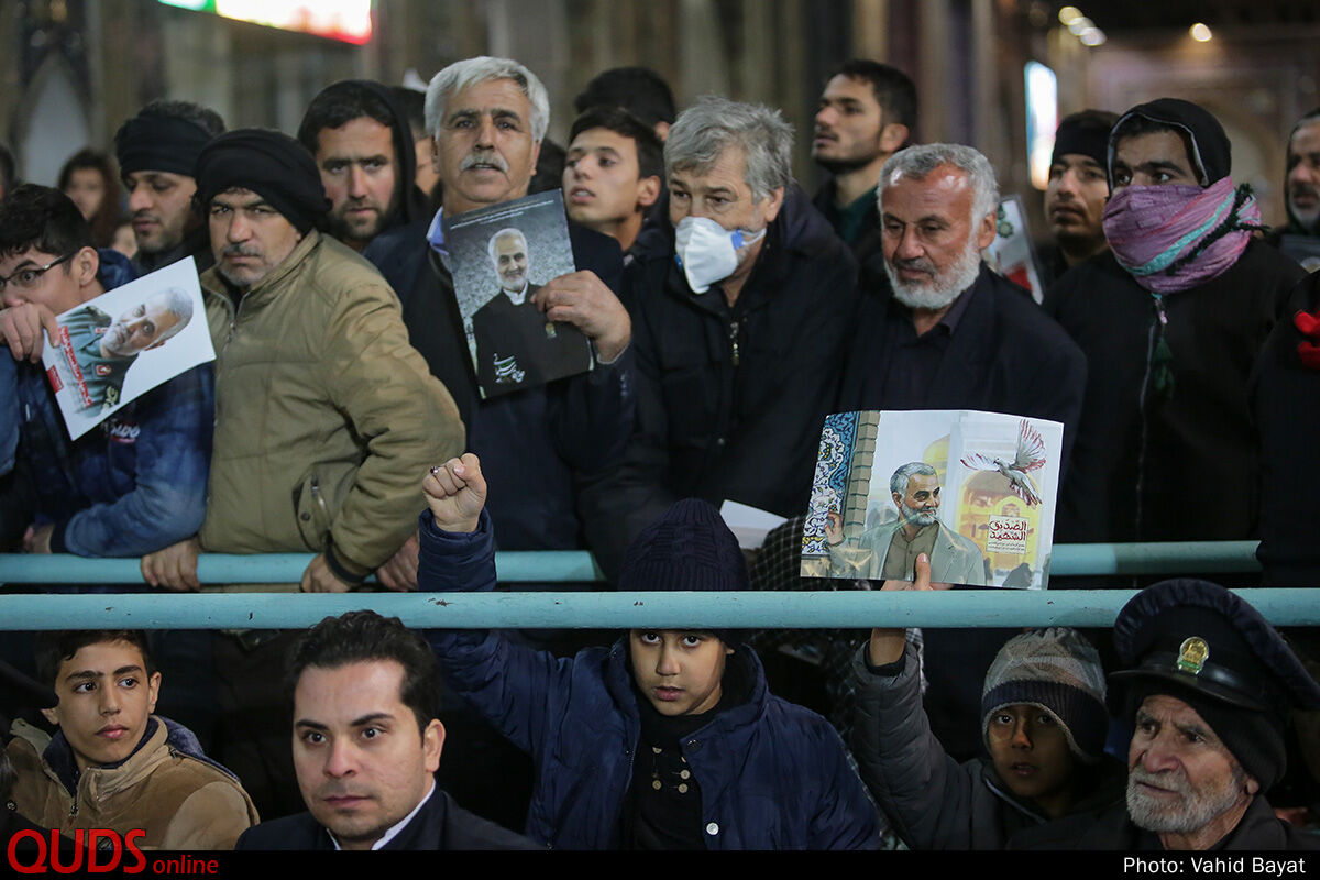 استقبال میلیونی مردم مشهد از پیکر «شهید سپهبد قاسم سلیمانی» و یاران شهیدش(1)