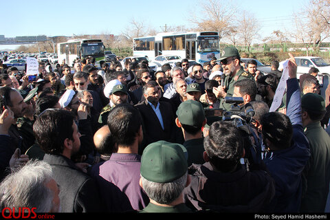تجمع مردم مشهد دراعلام حمایت از سپاه پاسداران وتداوم انتقام