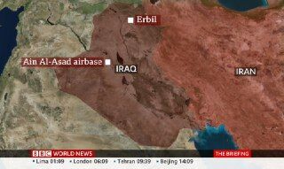 وزارت دفاع آمریکا: ایران ۱۲ موشک به دو پایگاه آمریکا در عراق شلیک کرد