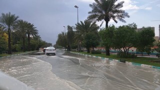 بارش های سیل‌آسا در راه سیستان و بلوچستان 