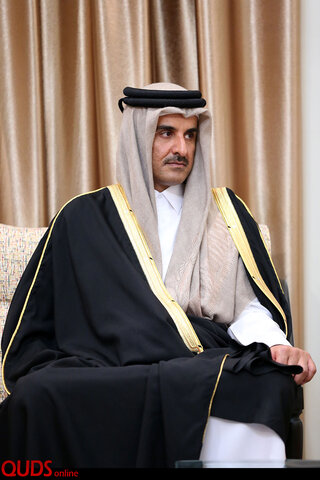 دیدار امیر قطر با رهبر معظم انقلاب
