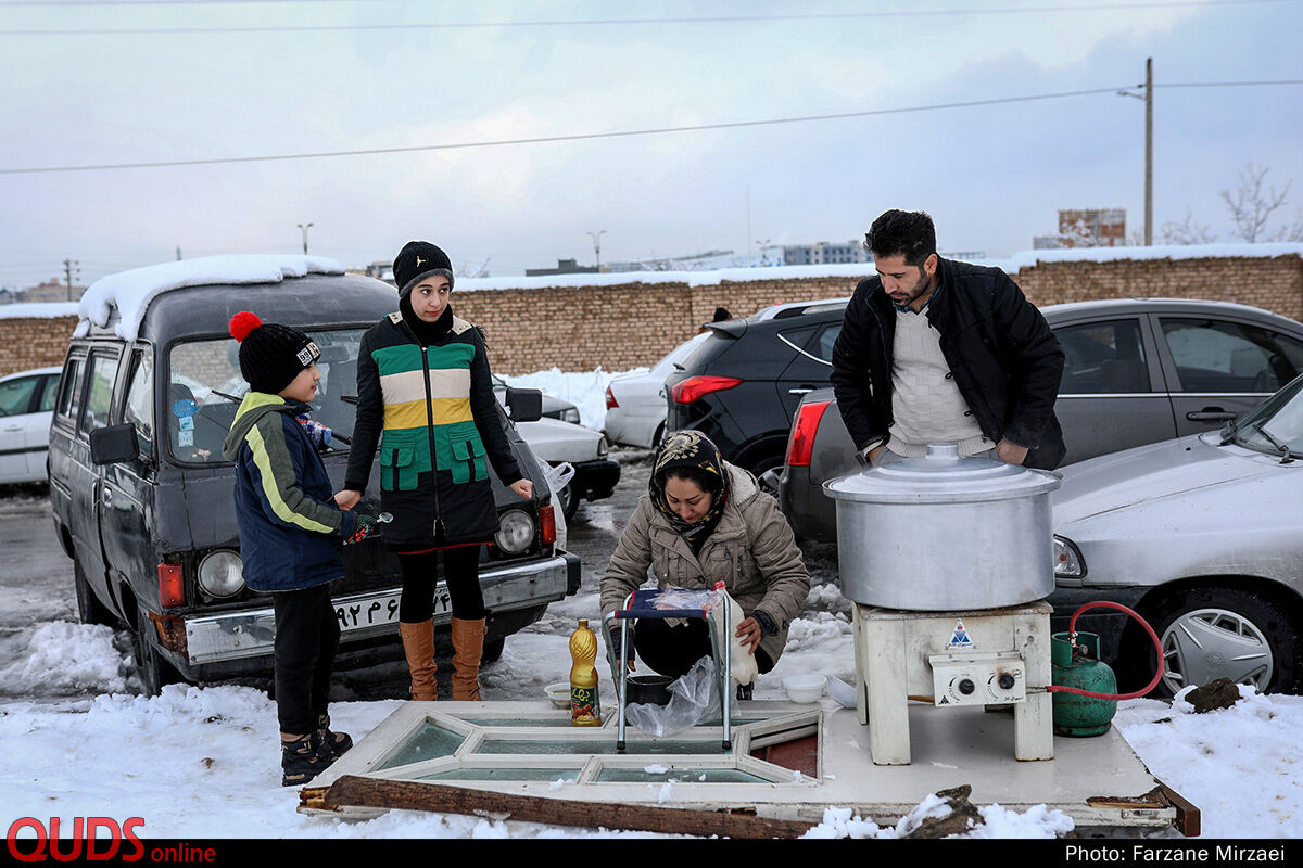ییلاقات مشهد پس از بارش اولین برف زمستانی