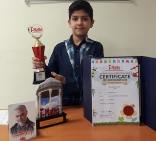دانش آموز بجنوردی مقام دوم مسابقات جهانی " من ریاضی را دوست دارم"را کسب کرد
