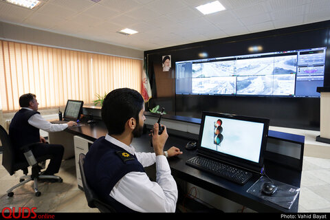 آغاز فعالیت نخستین مرکز هوشمند مانیتورینگ پلیس راهور کشور در مشهد