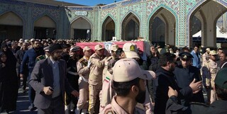شهادت رمز پیروزی، اقتدار و امنیت ایران اسلامی است/ پیکر شهید مرزبان تشییع شد
