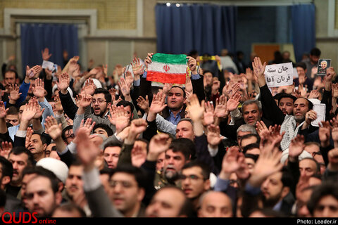 دیدارهزاران نفر از مردم آذربایجان‌شرقی با رهبر معظم انقلاب اسلامی