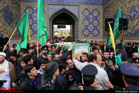 تشییع پیکر دو شهید مدافع حرم در مشهد