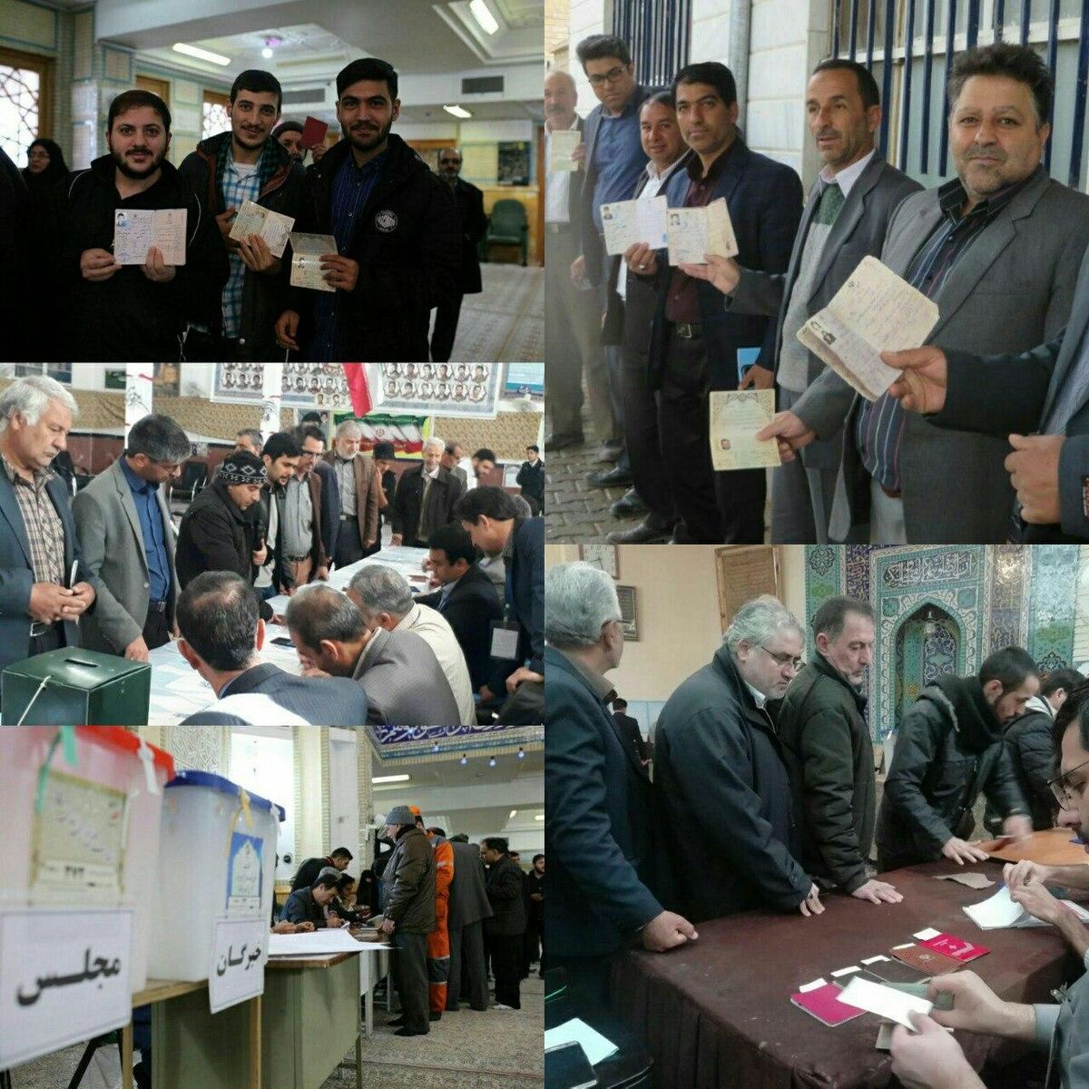 صفوف طولانی رای‌گیری در مشهد مقدس / مردم مشهد در آغازین ساعات پای کار آمدند 