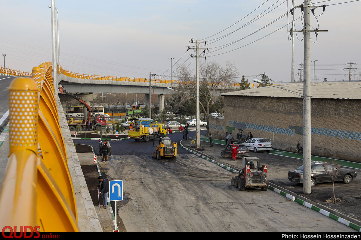 افتتاح پل شهید ناصری در مشهد