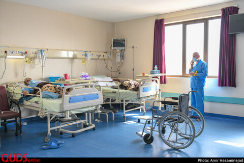 بخش بیماران کرونا بیمارستان فرقانی- قم