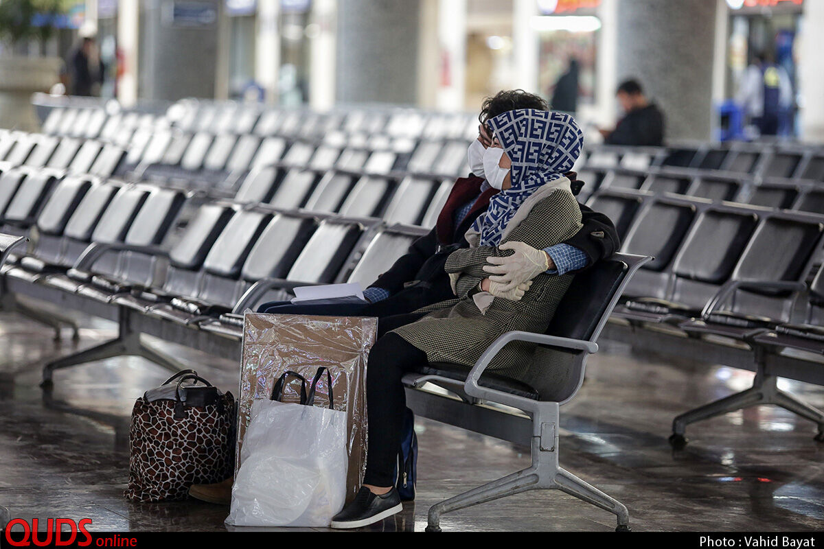 ضد عفونی و اقدامات پیشگیرانه در ایستگاه راه آهن مشهد