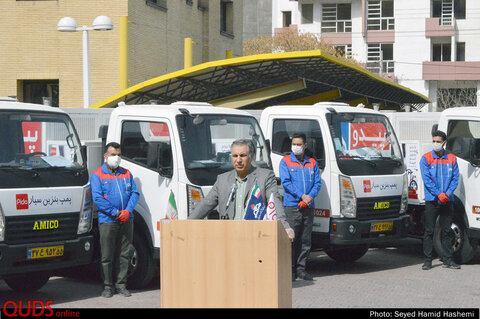 مراسم افتتاح وبهره برداری از خودروهای پمپ بنزین سیار در مشهد