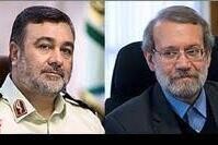 درخواست لاریجانی از فرمانده ناجا برای مدیریت سفر در شرایط بحران کرونا