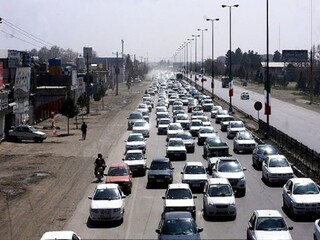 ترافیک در مسیر بهشت‌ رضا (ع) مشهد پرحجم است
