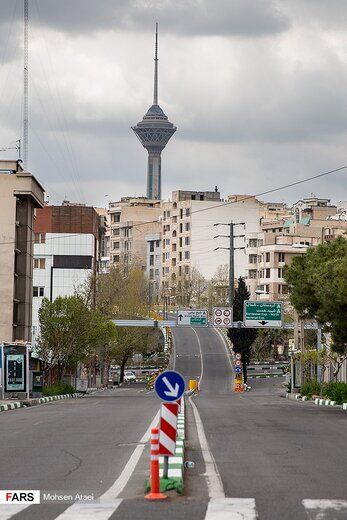 تصویرهایی عجیب از خلوت بودن این روزهای پایتخت