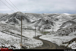 برف بهاری در ییلاقات مشهد