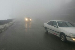 مه آلود بودن جاده های مناطق کوهستانی خراسان رضوی