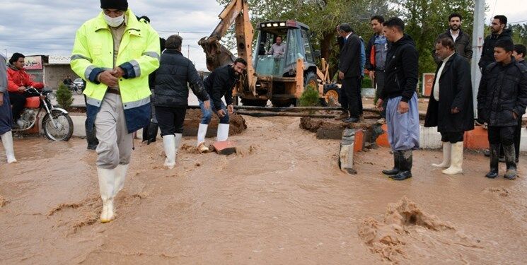 نجات ۶۰ نفر از افراد گرفتار در سیلاب روستای فدک خواف/ تلف شدن ۳۸۶ رأس دام