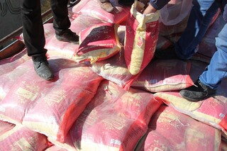  کشف ۱۴۰ تن برنج احتکار شده در خراسان رضوی 