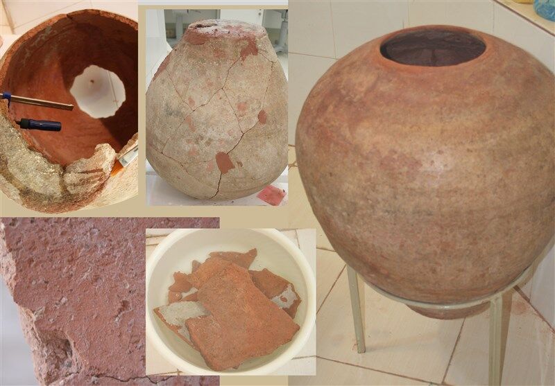 ظروف سفالی و سکه‌های عتیقه در "نیشابور" کشف شد