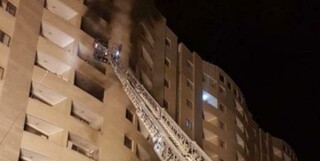 آخرین آمار مصدومان آتش‌سوزی در خیابان حکیم‌شفایی اصفهان