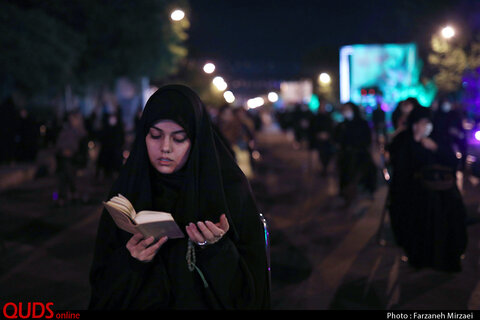 مراسم احیاء شب بیست و یکم رمضان در خیابان های مشهد