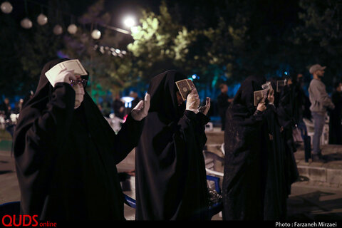 مراسم احیاء شب بیست و یکم رمضان در خیابان های مشهد