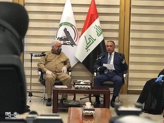 دیدار نخست وزیر عراق با رئیس حشد الشعبی