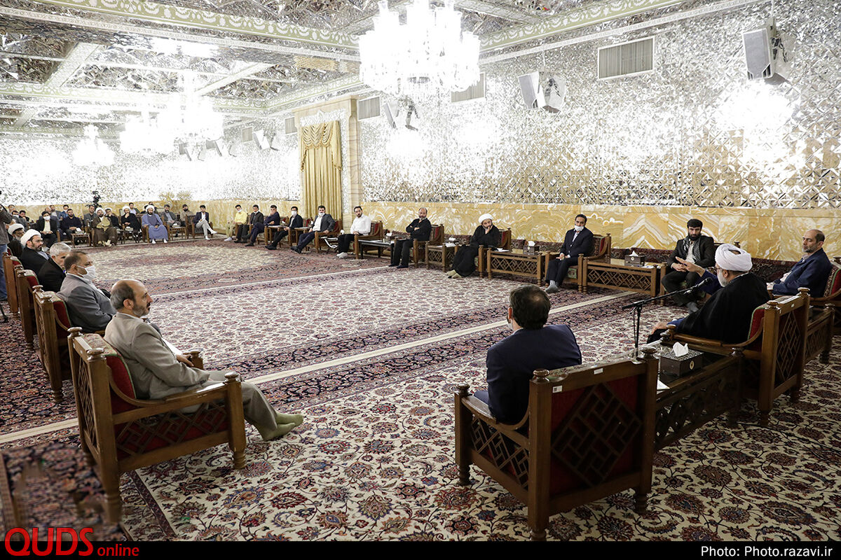 دیدار تشکل‌های مردمی فعال در رزمایش مواسات مشهد با تولیت آستان قدس رضوی
